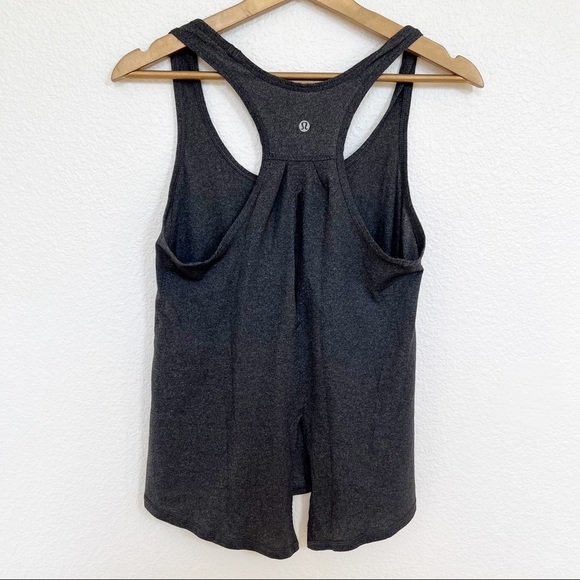 Lululemon- Salute The Sun Heathered Black Tank- 6 - Picture 7 of 7